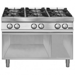 Cocina a gas 6 fuegos