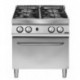 Cocina a gas 4 quemadores con horno gas GN 2/1