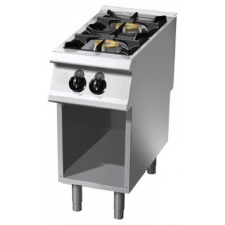 COCINA A GAS CON BASE ABIERTA SERIE 900 2 FUEGOS