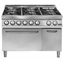 Cocinas a gas con cubas extraíbles en acero inox - Pratika 700