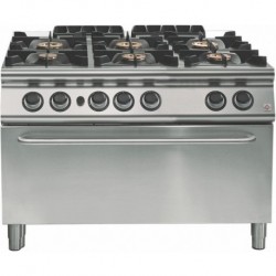 Cocina a gas 6 fuegos con horno maxi gas