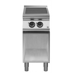 Cocina eléctrica con 2 planchas basculantes